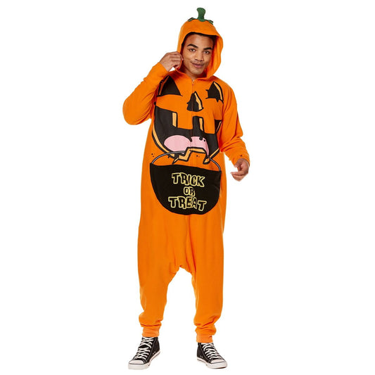 Adult Pumpkin Jumpsuit Costume ORANGE
