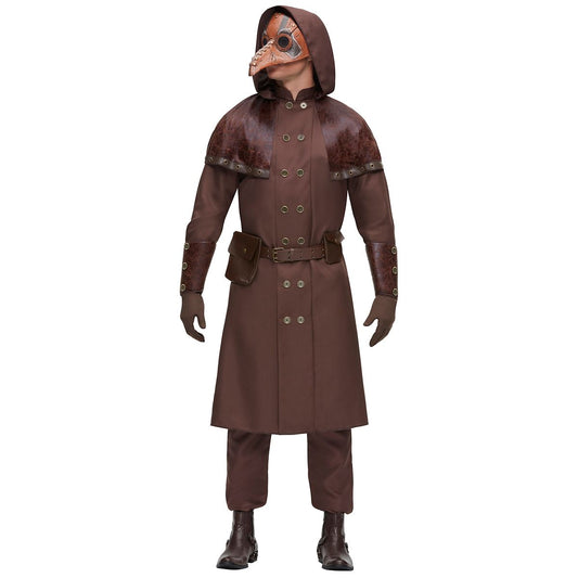 Adult Medieval Plague Doctor Costume BROWN