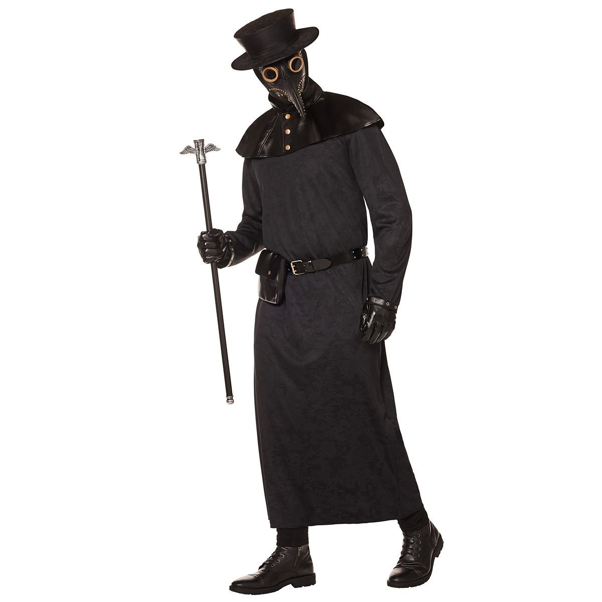 Adult Black Death Doctor Costume BLACK