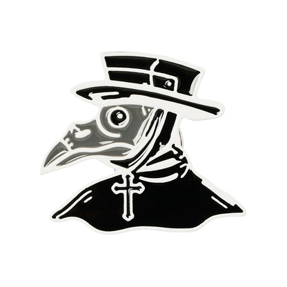 Plague Doctor Patch and Pin Set BLACK