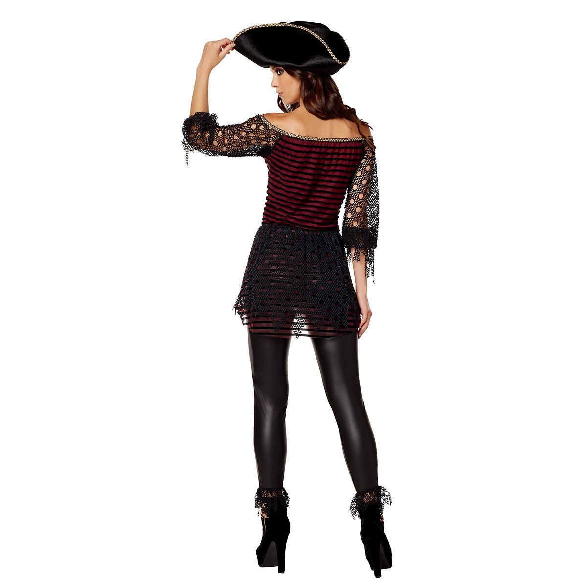 Adult Dark Pirate Costume BLACK