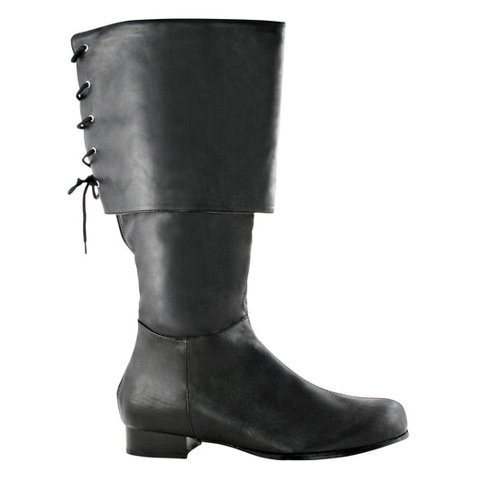 Black Pirate Boots BLACK