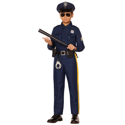 Kids Police Officer Costume Deluxe NAVY