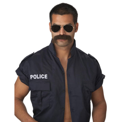 Brown Cop Mustache BROWN