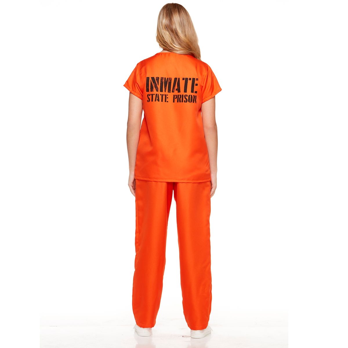Adult Got Busted Orange Prisoner Costume ORANGE