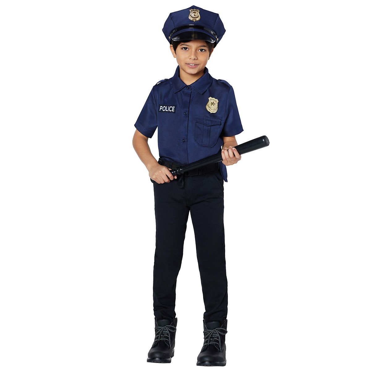 Kids Police Officer Costume Kit NAVY