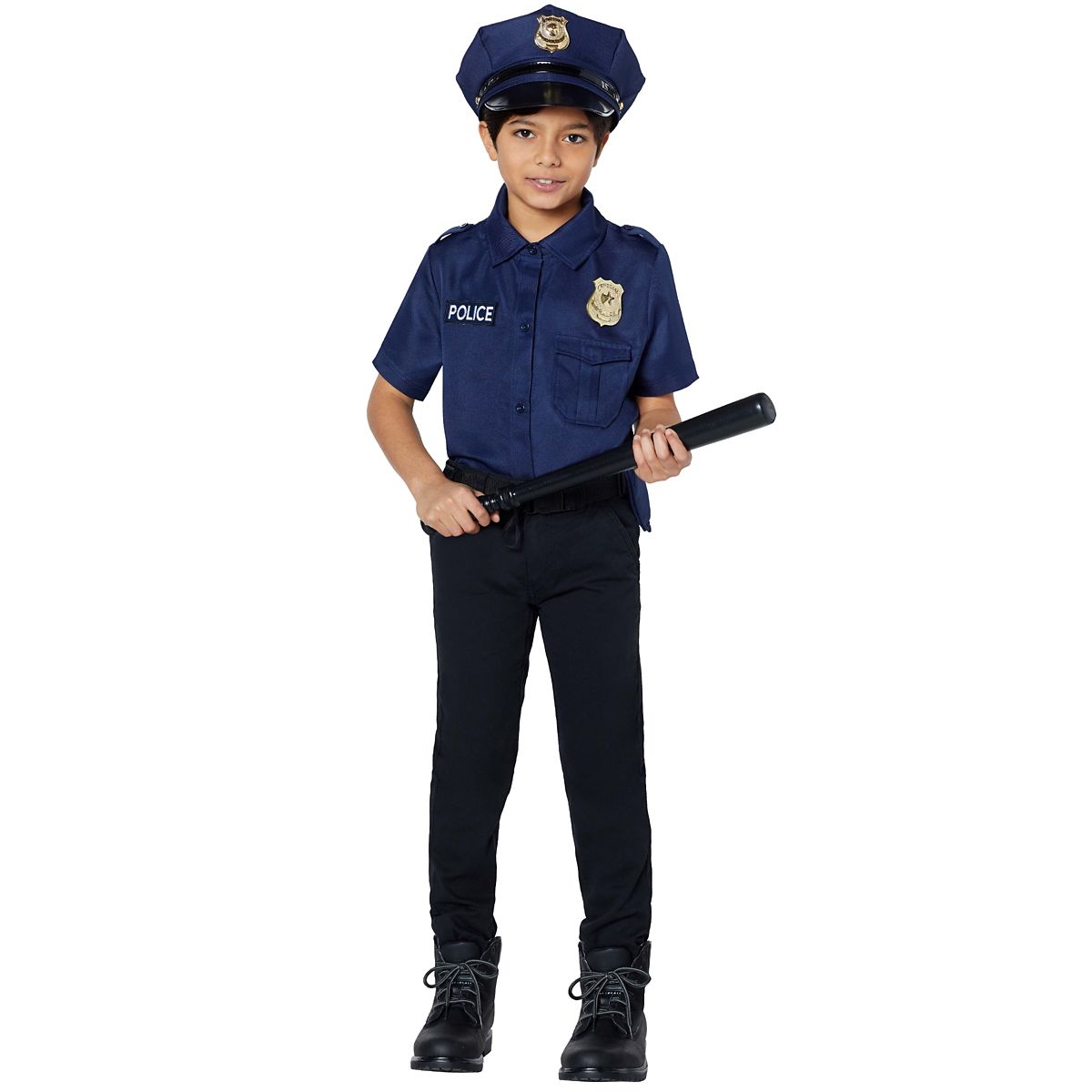 Kids Police Officer Costume Kit NAVY