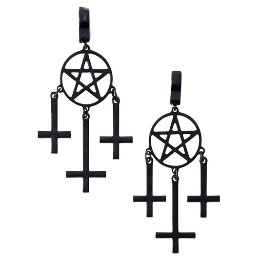 Unholy Earrings BLACK