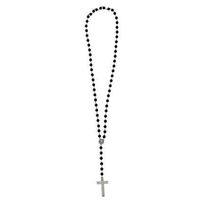 Rosary Bead Necklace BLACK