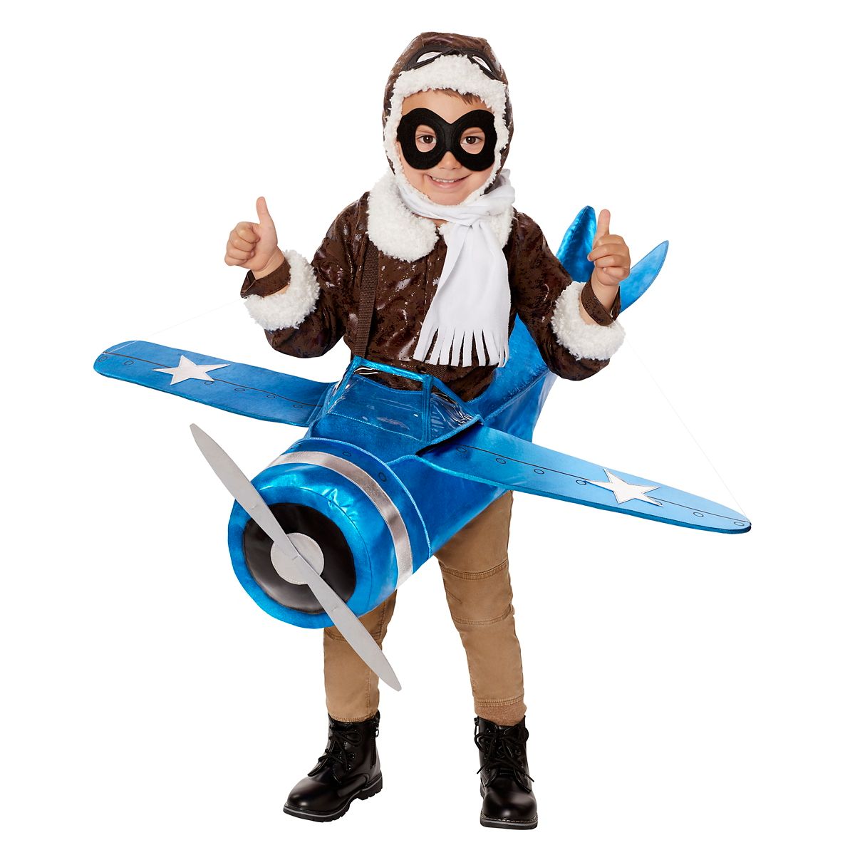 Toddler Ride-Along Plane and Pilot Costume MULTI-COLOR