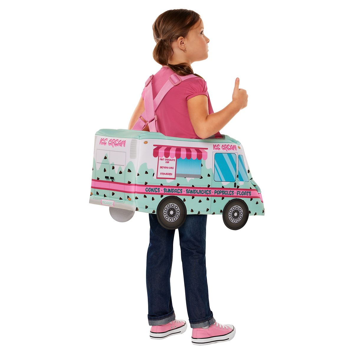 Toddler Ice Cream Truck Ride-Along Costume TEAL