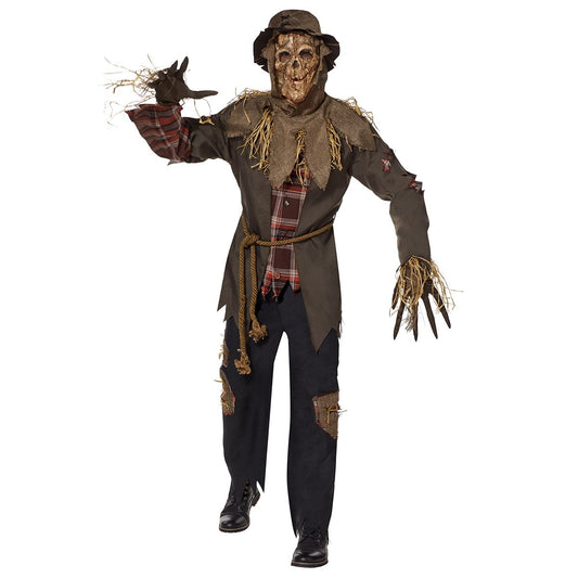 Adult Haunting Scarecrow Costume BROWN
