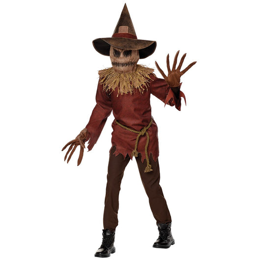 Kids Haunting Scarecrow Costume ORANGE