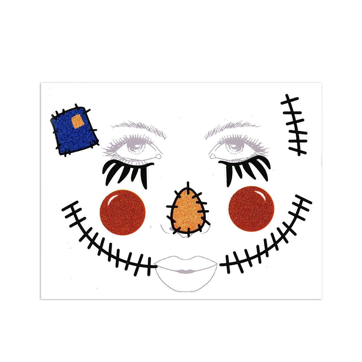 Scarecrow Face Decal MULTI-COLOR