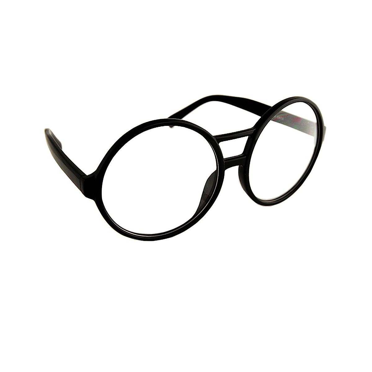 Black Round School Nerd Glasses BLACK