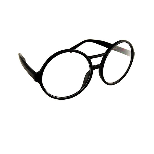 Black Round School Nerd Glasses BLACK