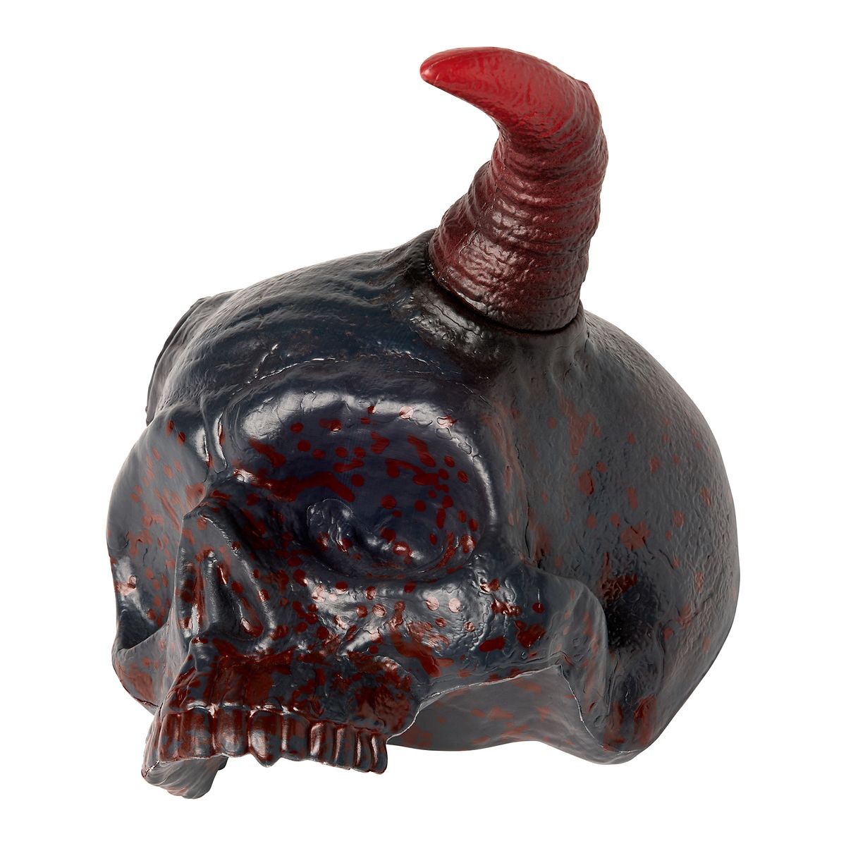 Fractured Horned Skull BLACK AND RED