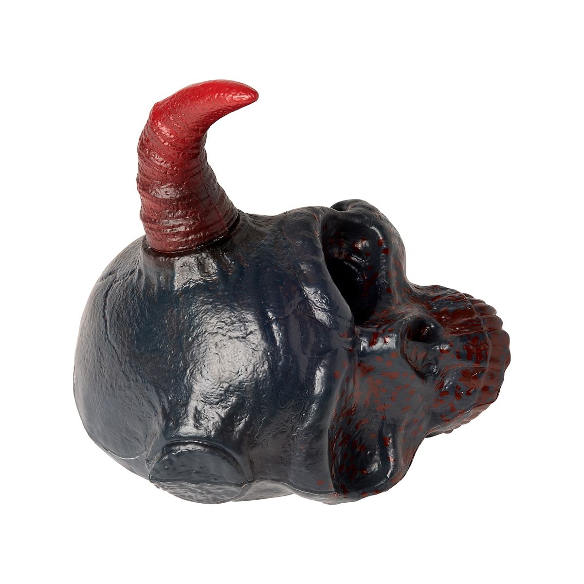 Fractured Horned Skull BLACK AND RED