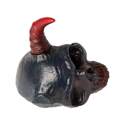 Fractured Horned Skull BLACK AND RED