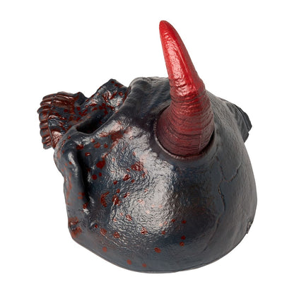 Fractured Horned Skull BLACK AND RED