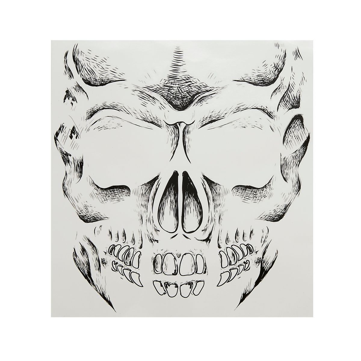 Skeleton Face Tattoo