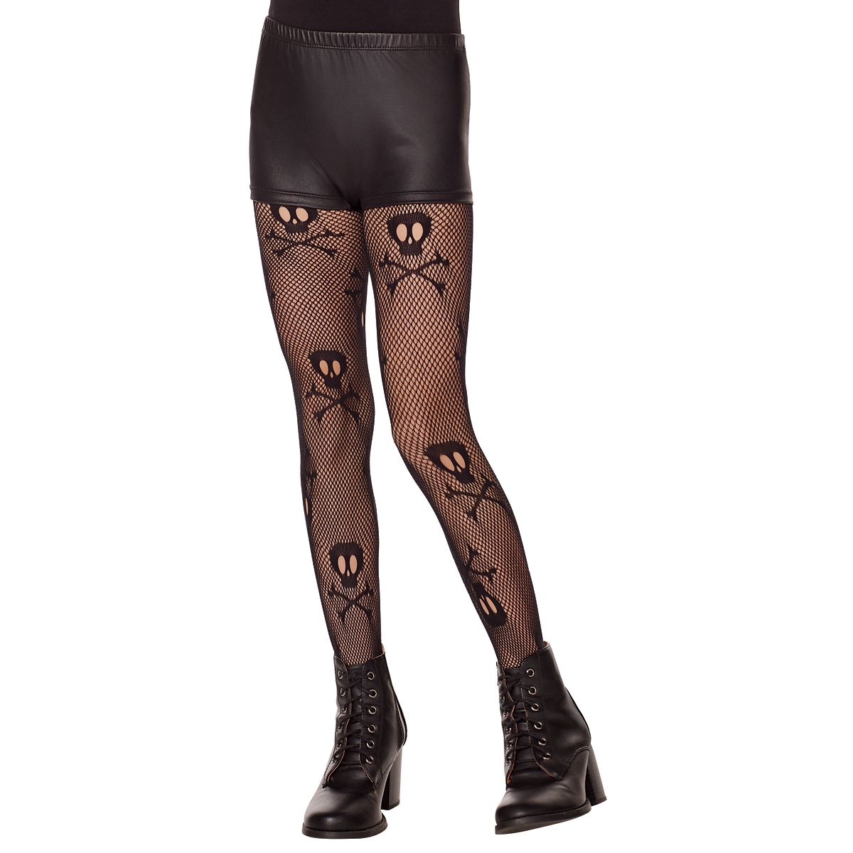 Kids Skull Tights BLACK