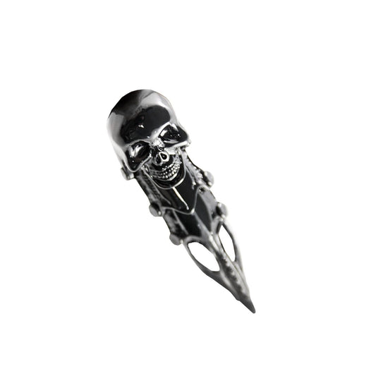 Skeleton Finger Armor Ring SILVER