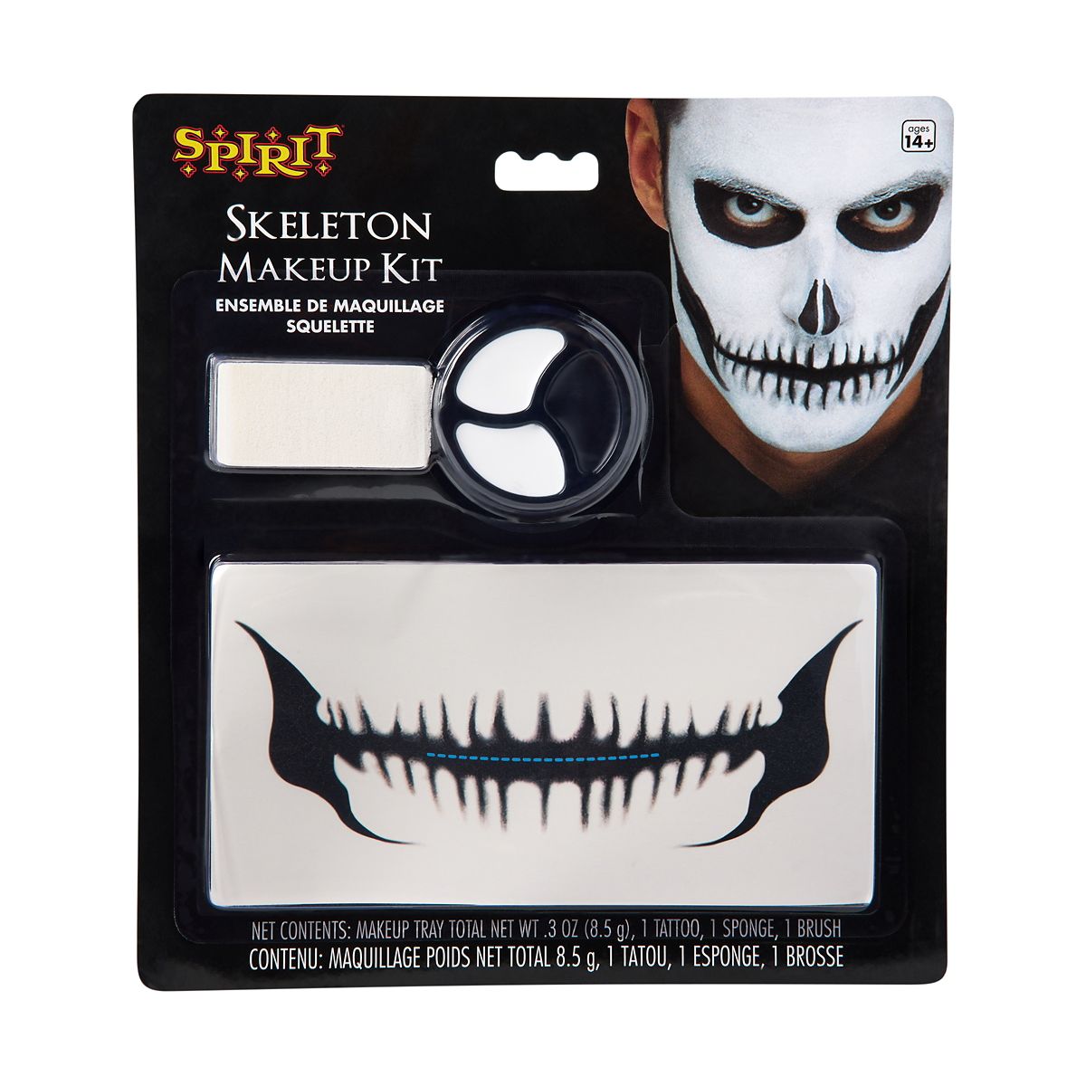Skeleton Tattoo and Makeup Kit