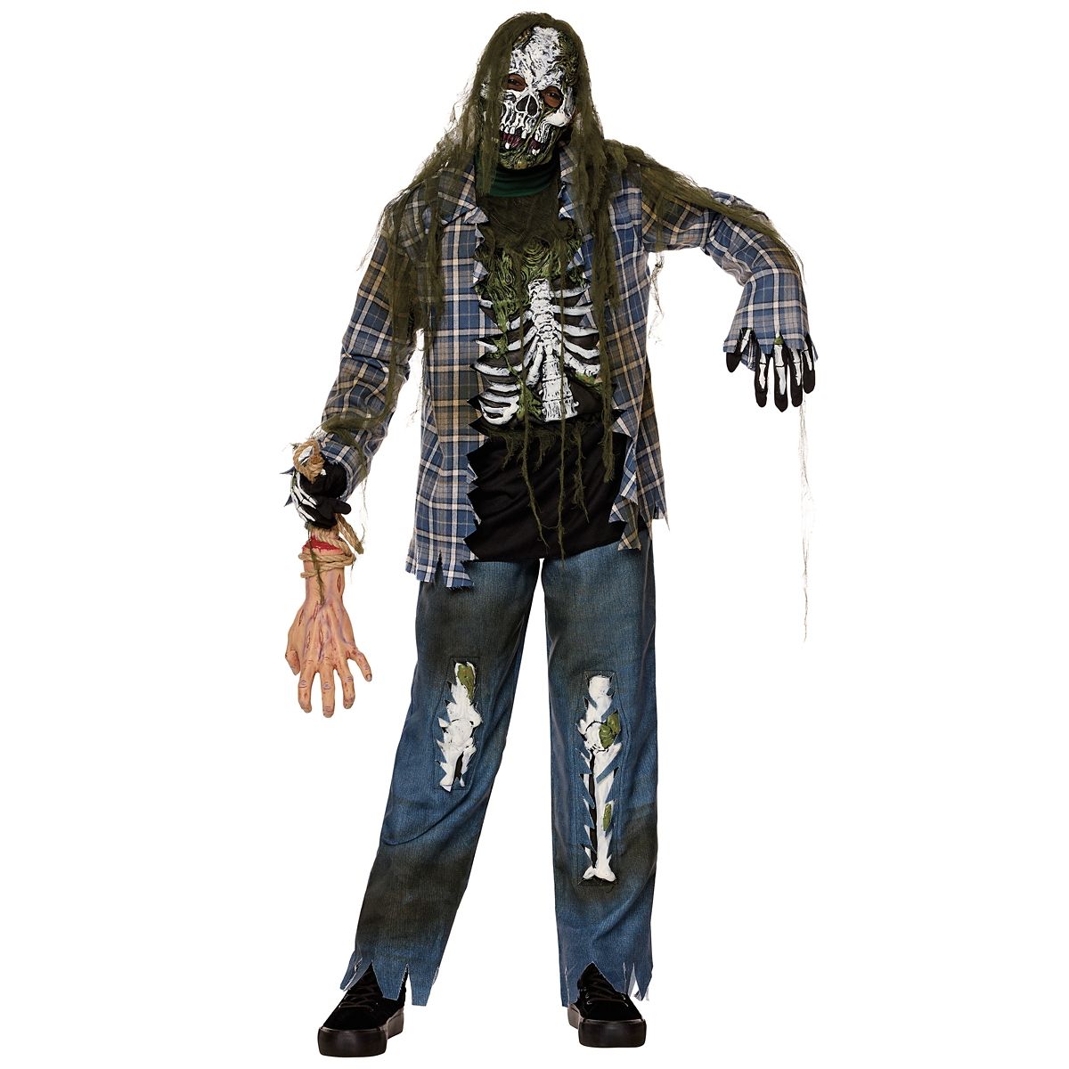 Kids Zombie Skeleton Costume MULTI-COLOR