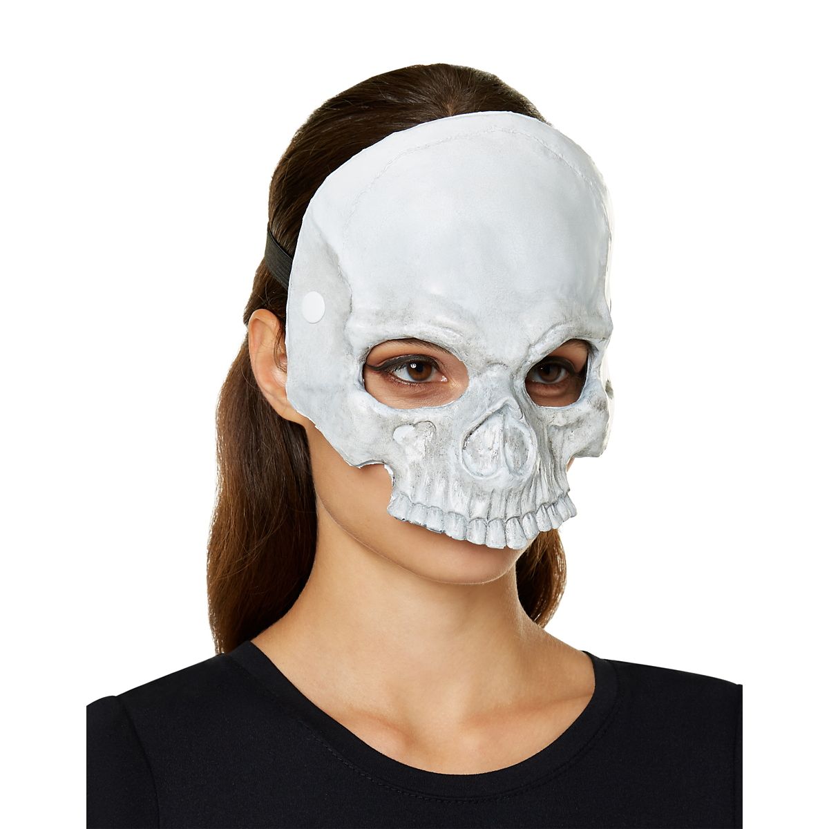 Horror Skeleton Half Mask WHITE