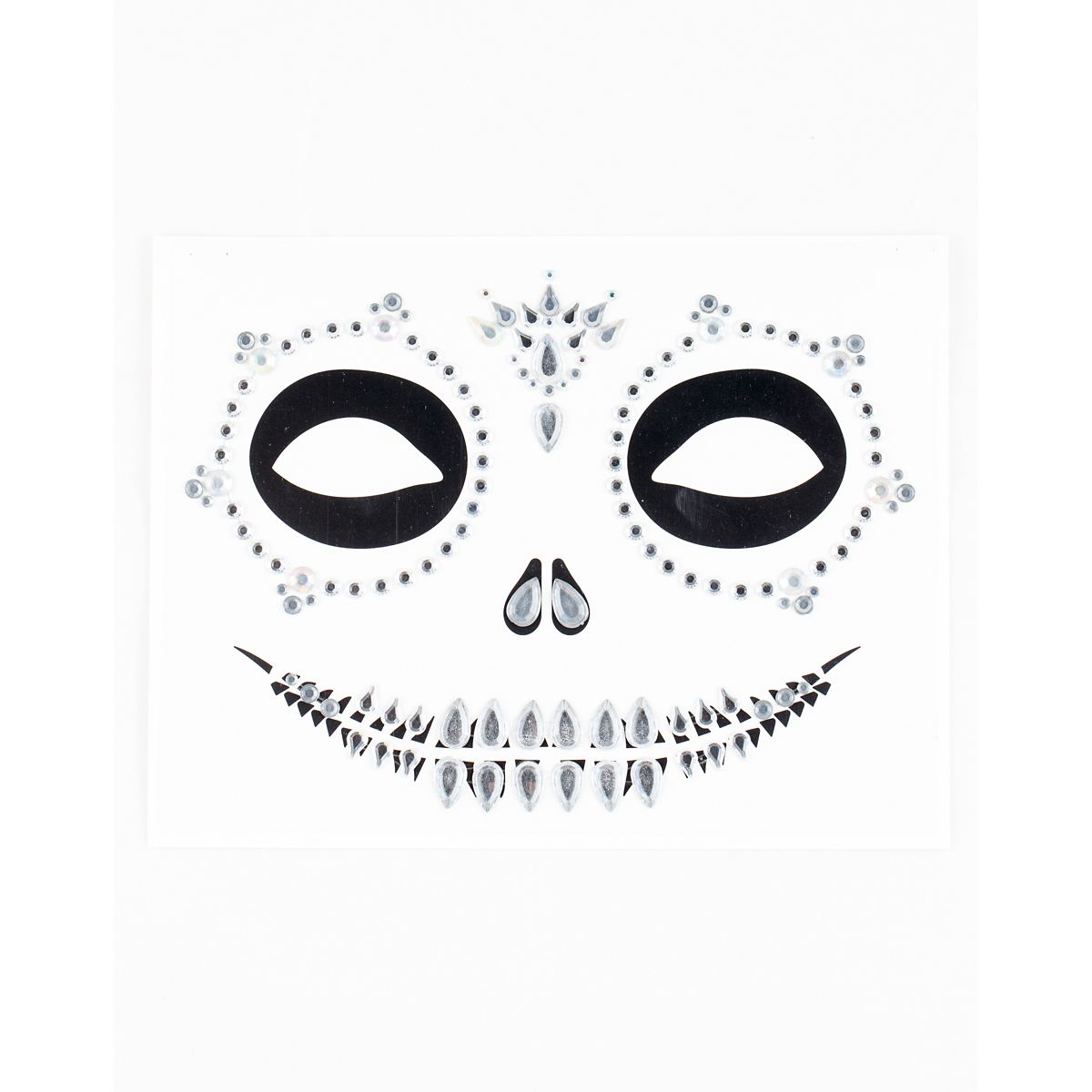 Skeleton Face Jewels CLEAR