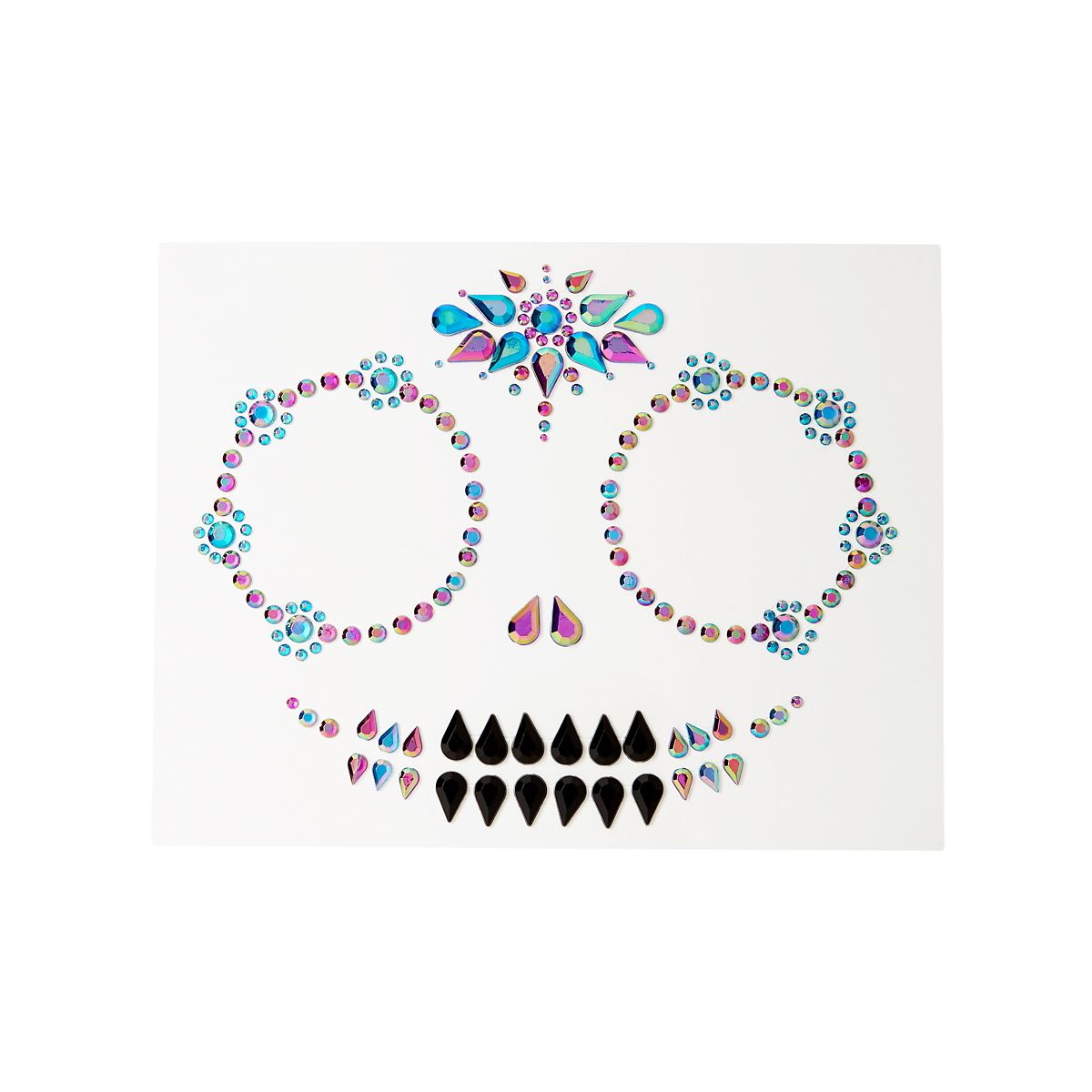 Skeleton Gem Face Decal MULTI-COLOR