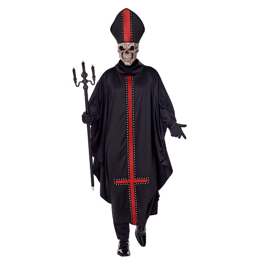 Adult Skeleton Bishop Costume MULTI-COLOR