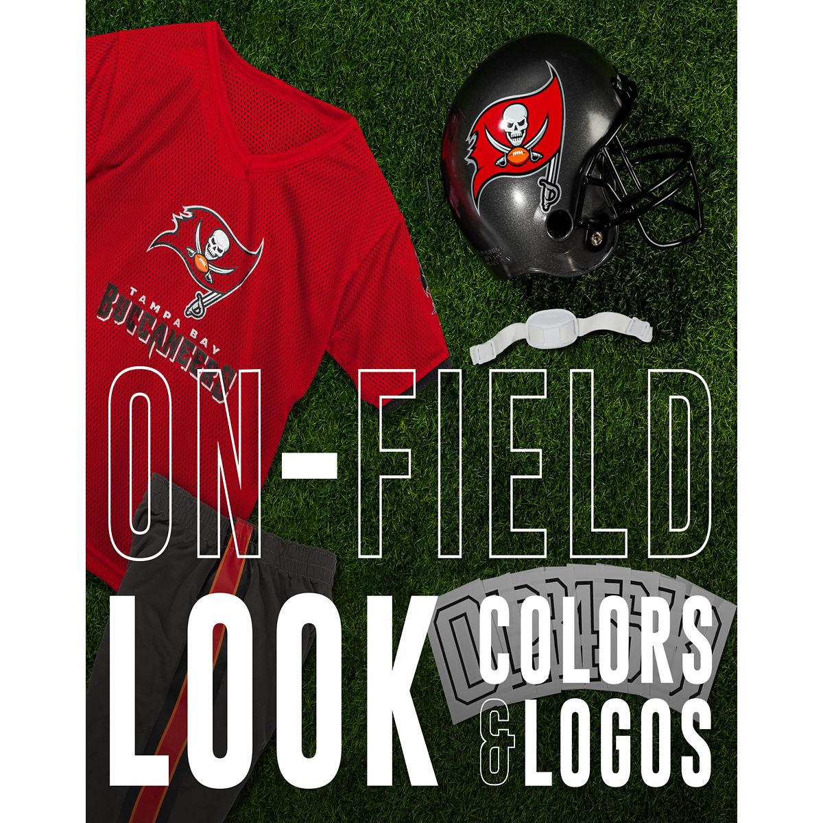 Kids Tampa Bay Buccaneers NFL Uniform Costume Deluxe - Franklin Sports RED/WHITE/BLACK
