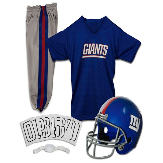 Kids New York Giants NFL Uniform Costume Deluxe - Franklin Sports BLUE / WHITE