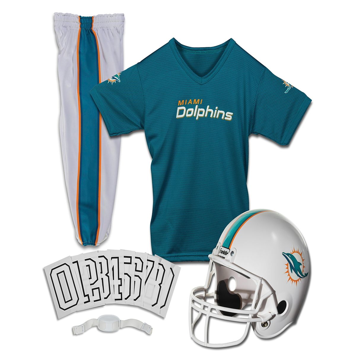Kids Miami Dolphins NFL Uniform Costume Deluxe - Franklin Sports BLUE