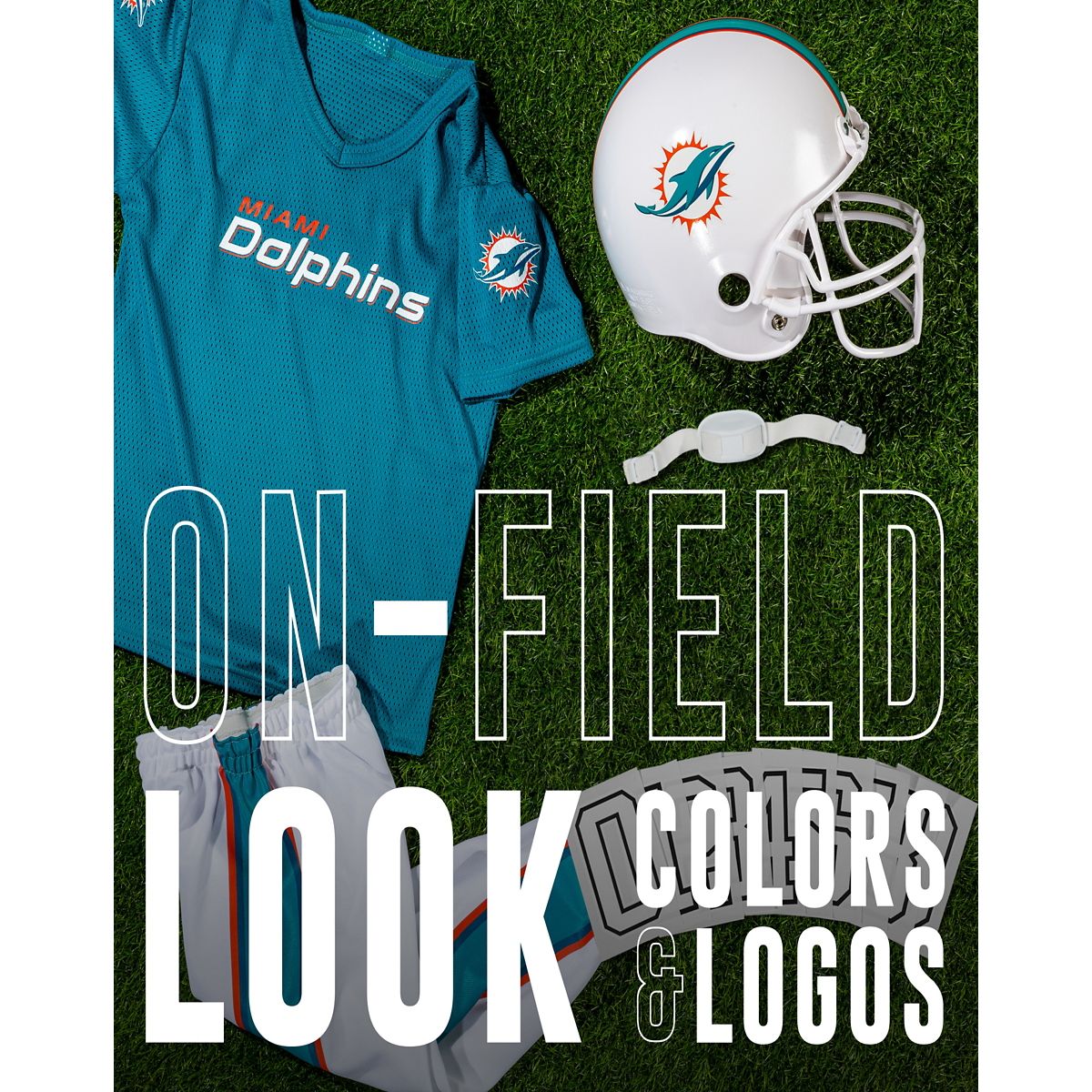 Kids Miami Dolphins NFL Uniform Costume Deluxe - Franklin Sports BLUE