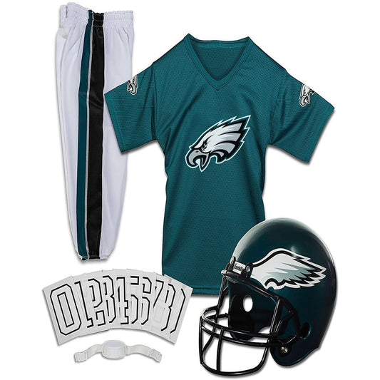 Kids Philadelphia Eagles NFL Uniform Costume Deluxe - Franklin Sports GREEN/WHITE