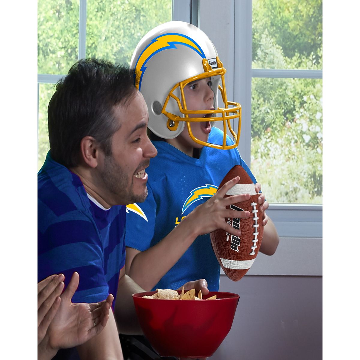 Kids Los Angeles Chargers NFL Uniform Costume Deluxe - Franklin Sports BLUE/YELLOW
