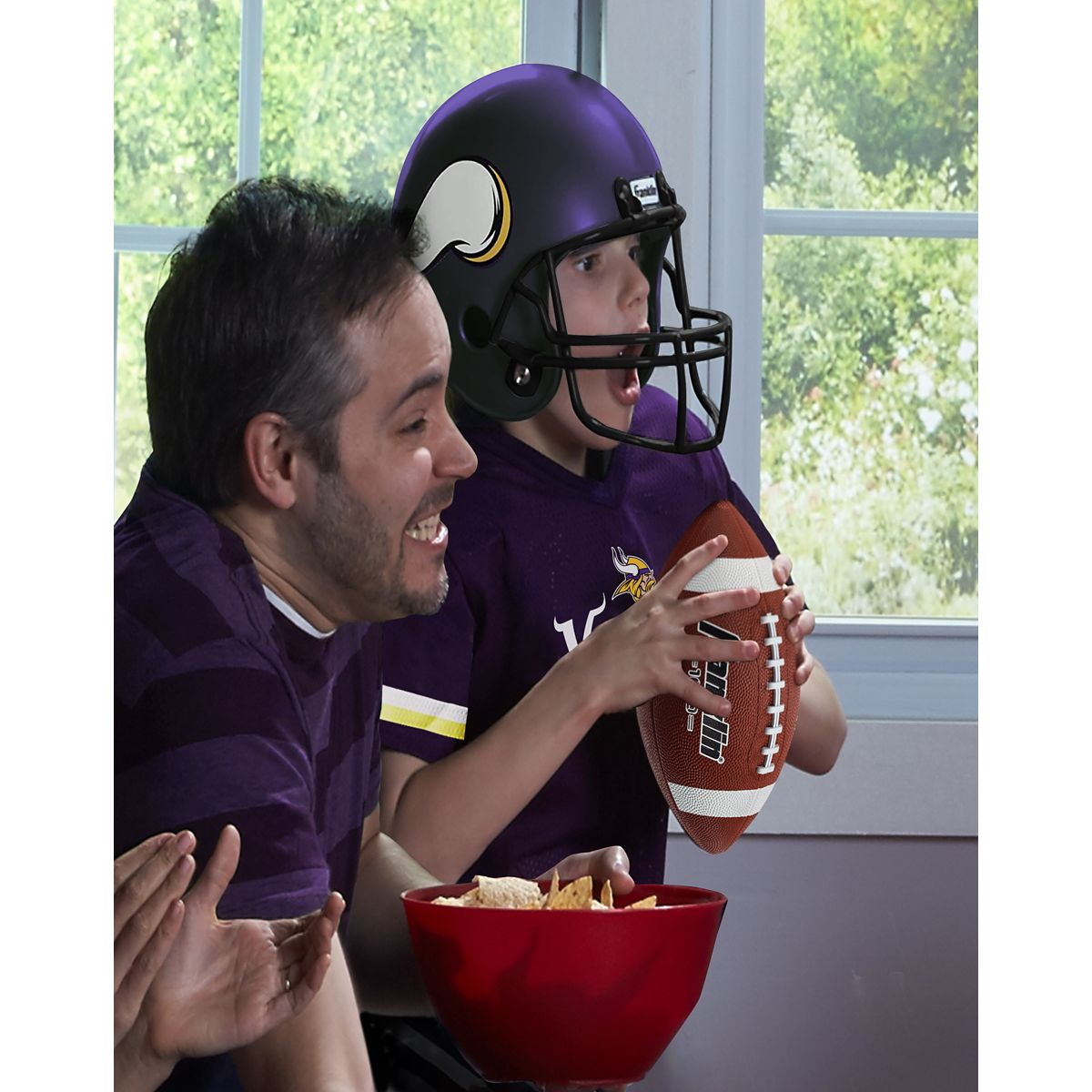 Kids Minnesota Vikings NFL Uniform Costume Deluxe - Franklin Sports YELLOW AND PURPLE