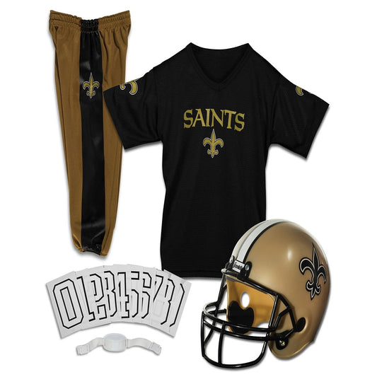 Kids New Orleans Saints NFL Uniform Costume Deluxe - Franklin Sports BLACK/GOLD
