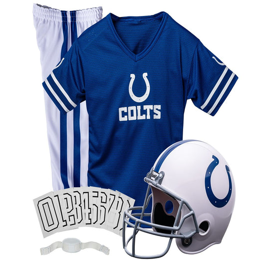 Kids Indianapolis Colts NFL Uniform Costume Deluxe - Franklin Sports BLUE / WHITE