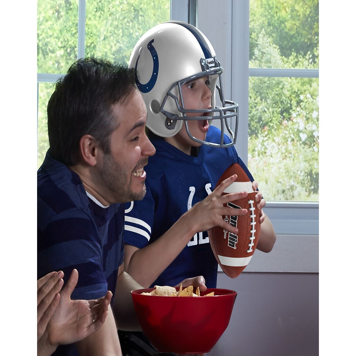 Kids Indianapolis Colts NFL Uniform Costume Deluxe - Franklin Sports BLUE / WHITE