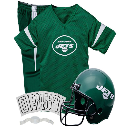 Kids New York Jets NFL Uniform Costume Deluxe - Franklin Sports GREEN/WHITE