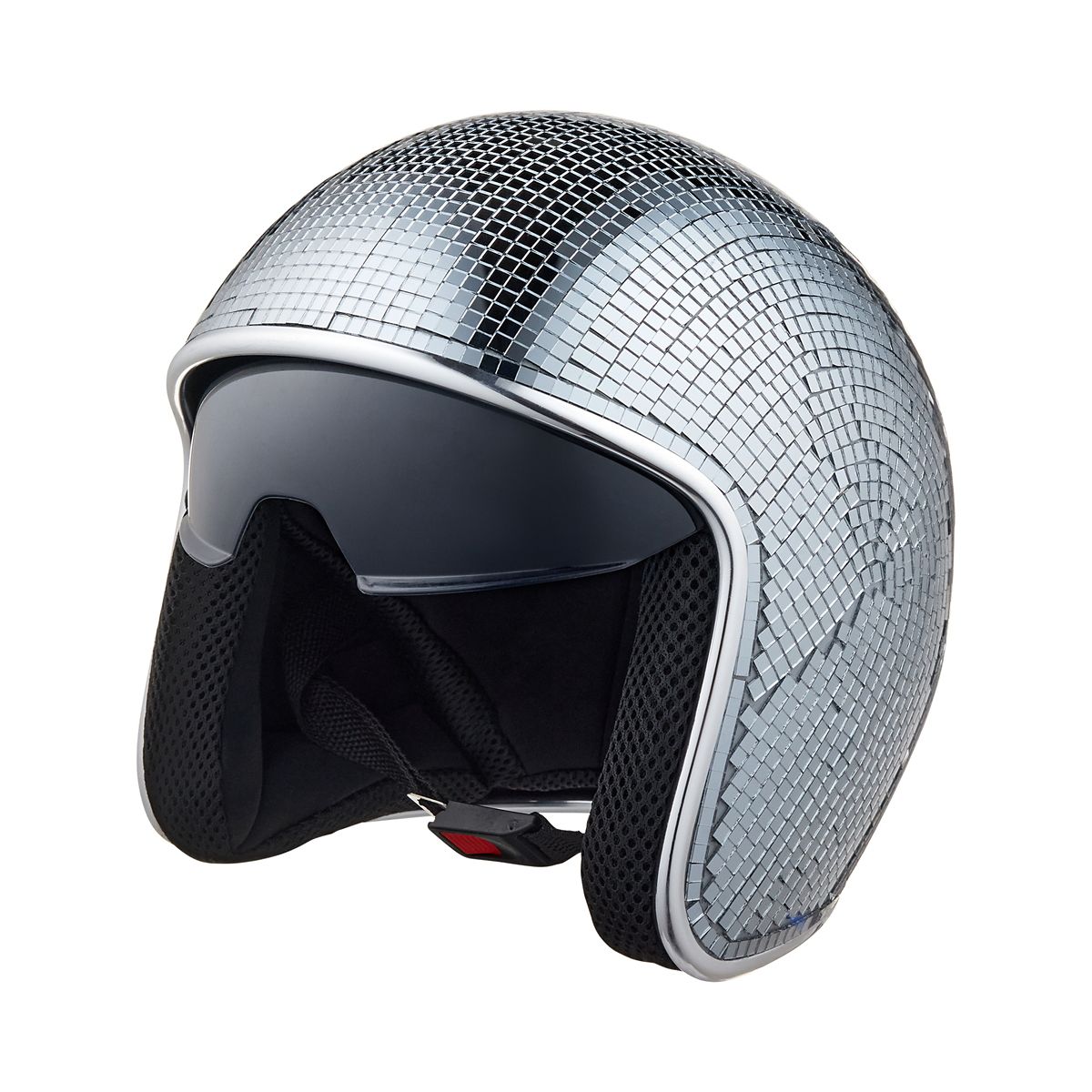 Disco Racer Mirror Helmet SILVER