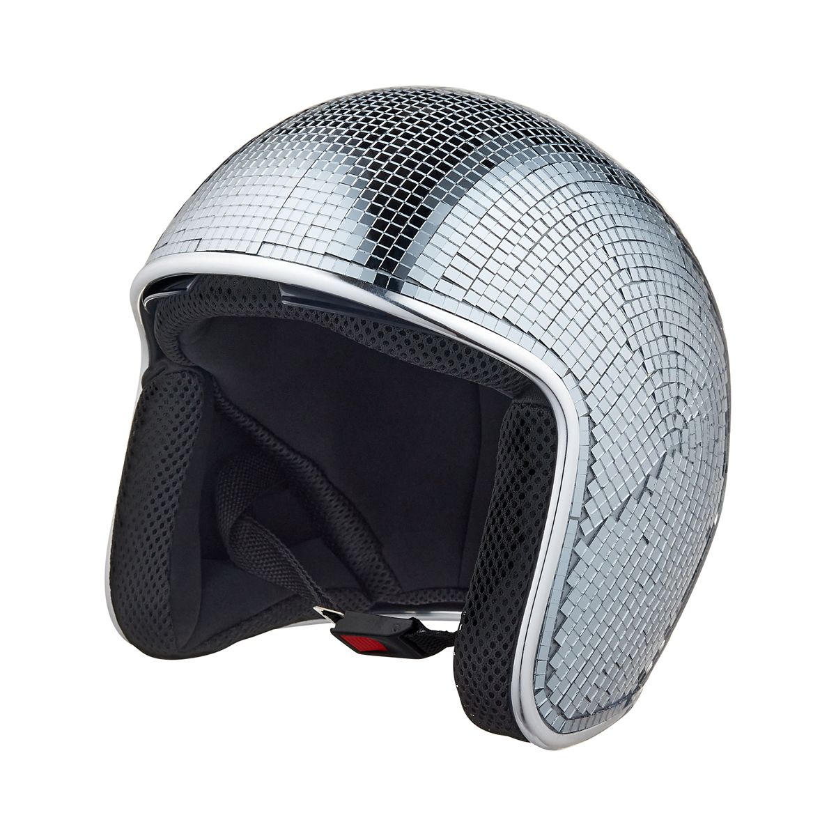 Disco Racer Mirror Helmet SILVER