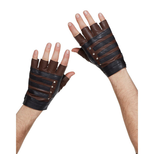 Fingerless Steampunk Gloves BROWN