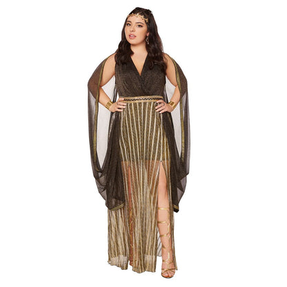 Adult Roman Empress Costume BLACK/GOLD