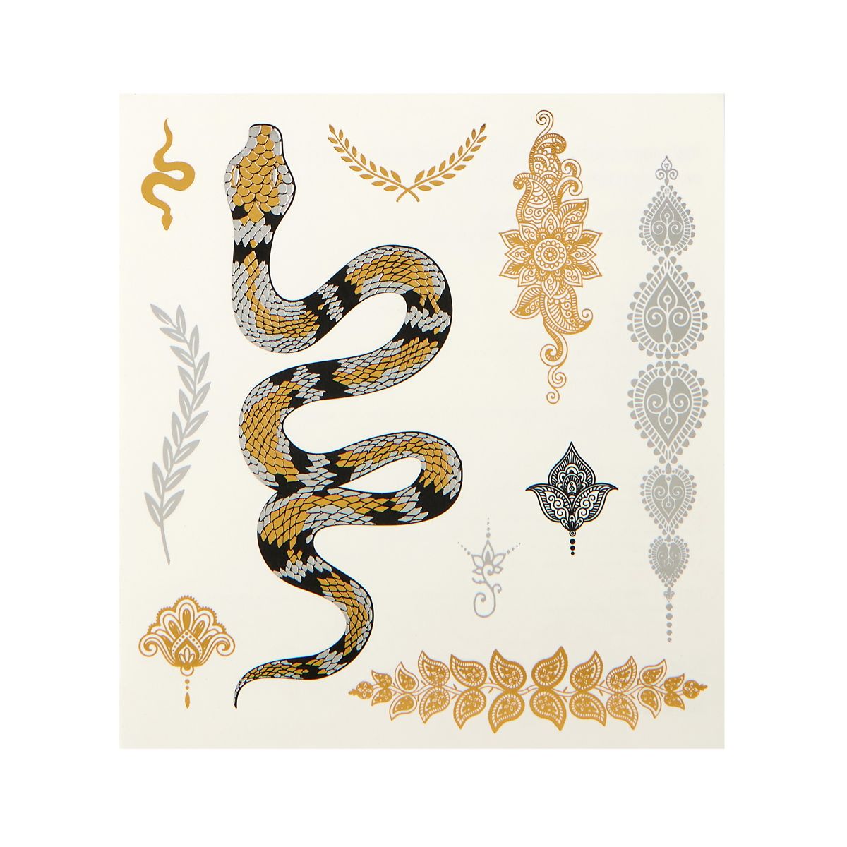 Roman Hand and Body Tattoos SILVER AND GOLD
