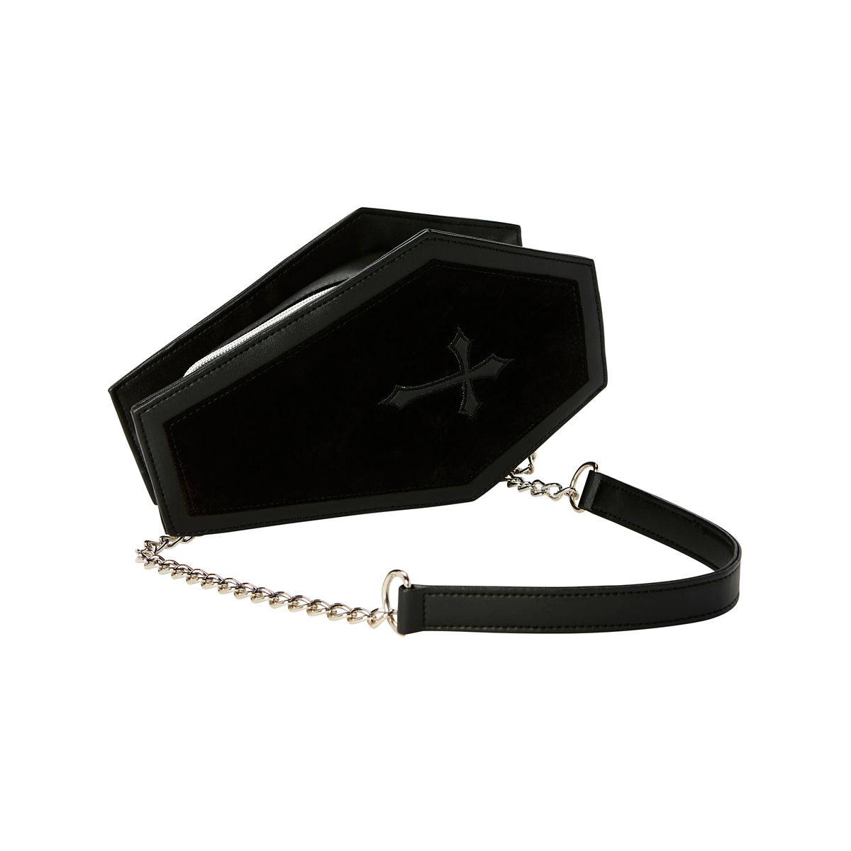 Black Coffin Crossbody Bag BLACK